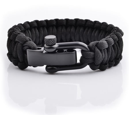 Verstellbares Paracord-Überlebensarmband mit Edelstahlschnüren und langlebigem Nylonseil