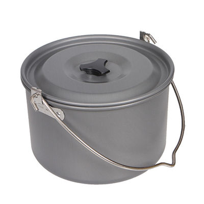 Portable Style Outdoor Camping Kochgeschirr Set nicht anhaften Aluminium Picknick hängender Kochtopf