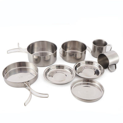 Portable Style Edelstahl Kochgeschirr für Outdoor-Camping zu US 6.5 / Stück