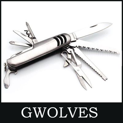 Portable Mini Multifunktions-Schweizer Messer Camping Survival Klappmesser 8,7X2,7cm US