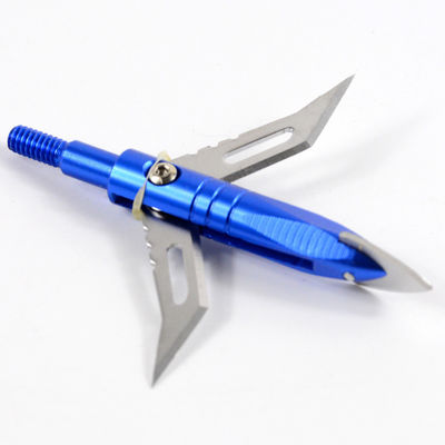 4.3X2.5cm Portable 100 Grain Metall Breitkopf für Bogenschießen Outdoor Jagd Pfeilkopf