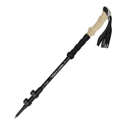 3 Gemeinsame Nummer Außencamping Kohlenstoff Gehstäbe Aluminium Teleskop Trekking Stange