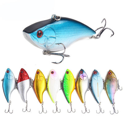 3D-Auge künstlicher Köder 6 Haken Minnow Fangköder Feststoff Schwimmbesätze für Angler