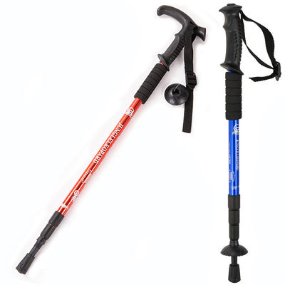 90-135cm Schwierigkeitsfreier Rückgang Outdoor Kletterstange Teleskopische Gehstange für Wandern