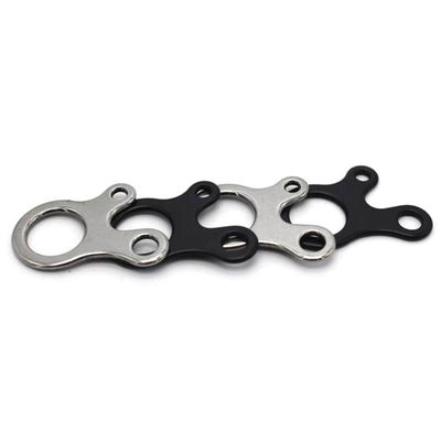 3 Löcher Edelstahl Schnellknoten Zelt Windseil Schnalle Schnalle Haken für Campingplatz