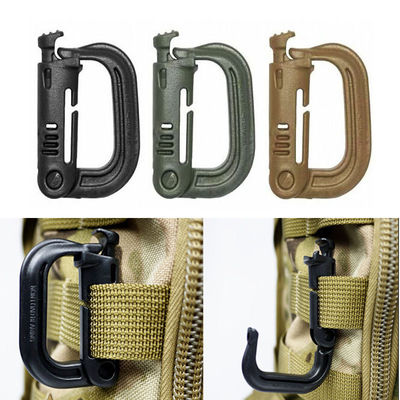 D Form Kunststoff-Karabiner-Zubehör für den Molle-Taktik-Rücksack