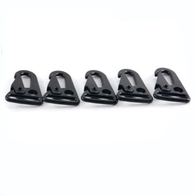 Versandkosten Zinklegierung 25mm Schlüsselkette Schnapphaken Schwarzer Karabiner HK-Clip für Taschen