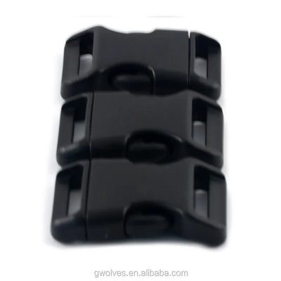 15 mm/20 mm Plastik-Paracord-Schnalle mit gebogener Bauweise und 5/8&quot; Seitenfreisetzung