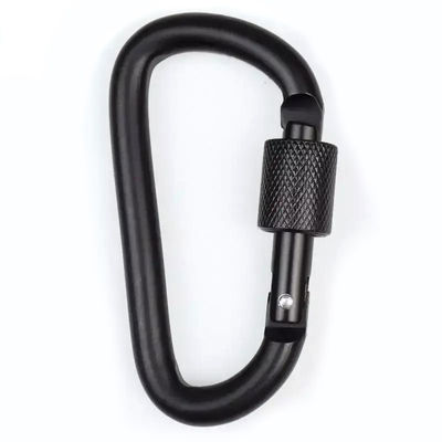 8.00cm * 5.00cm * 1.00cm Paketgröße D-Form Aluminium Mini-Schlüsselschlüsselhalter Karabiner-Clip 1