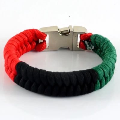 Über 200 Farben Handgefertigte Männer Metall Buckle Paracord Armband Nylon Seil Überleben Armband