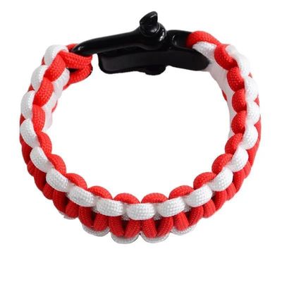 550 Paracord Überlebens-Armband angepasst Anforderung Verstellbares Polyester-Seil-Armband