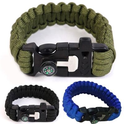 Outdoor-Notfall-Feuerstarter Paracord Überlebensarmband für den Rucksack