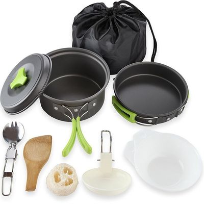 Portable Style Outdoor Aluminium Kochtopf für Picknick und Camping US 6,5/Stück