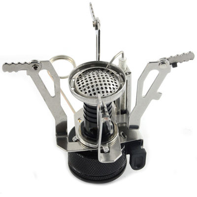Kraftbeschichteter tragbarer Mini-Camping-Gaskocher Butan-Gasbrenner für Outdoor-Camping