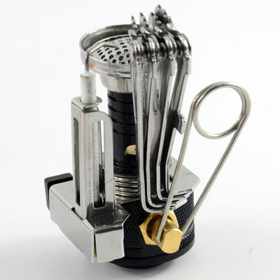 Kraftbeschichteter tragbarer Mini-Camping-Gaskocher Butan-Gasbrenner für Outdoor-Camping