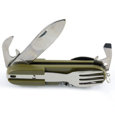 US Portable Folding Style Outdoor Camping Tableware Set Edelstahl Messer Gabel Löffel