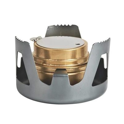 Portable Kochen Mini Spirit Brenner für Camping Picknick Klapphose Aluminium Außenofen