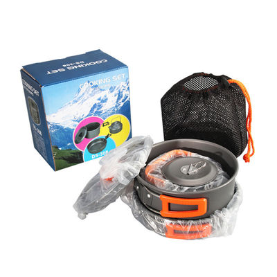 19x13x19cm Nichtklebendes Camping Kochgeschirr Set Portable Aluminium Mess Kit für Camping Kochen