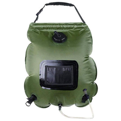 20L PVC Portable Outdoor Camping Duschbeutel für Solarheizung Dusche in Grün oder Blau