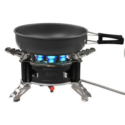 Vollzahlung Edelstahl Camping Gaskocher Outdoor Portable Picknick Split Gaskocher