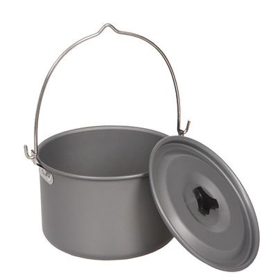 Portable Style Outdoor Camping Kochgeschirr Set nicht anhaften Aluminium Picknick hängender Kochtopf
