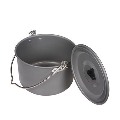 Portable Style Outdoor Camping Kochgeschirr Set nicht anhaften Aluminium Picknick hängender Kochtopf