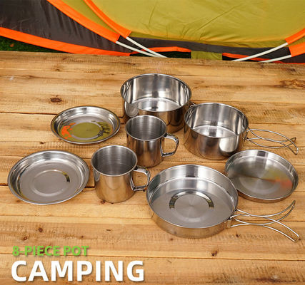 Portable Style Edelstahl Kochgeschirr für Outdoor-Camping zu US 6.5 / Stück