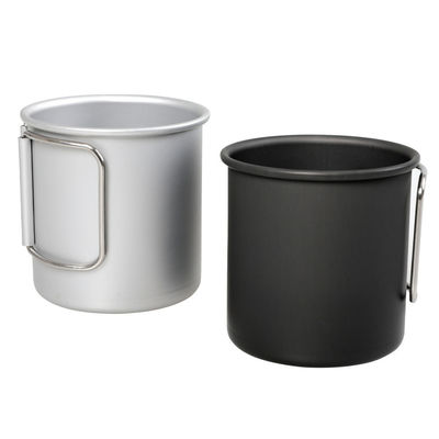 Portable Leichtbau Aluminium Camping Kaffeetasse Klappbecher mit 1 Stück Min.Order
