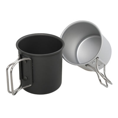 Portable Leichtbau Aluminium Camping Kaffeetasse Klappbecher mit 1 Stück Min.Order