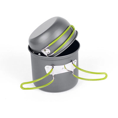 Outdoor Camping Wandern Picknick Aluminiumlegierung 12X16cm Rucksack-Kochtopf Mess Kit