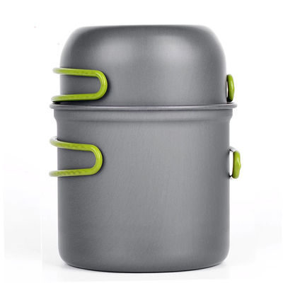 Outdoor Camping Wandern Picknick Aluminiumlegierung 12X16cm Rucksack-Kochtopf Mess Kit