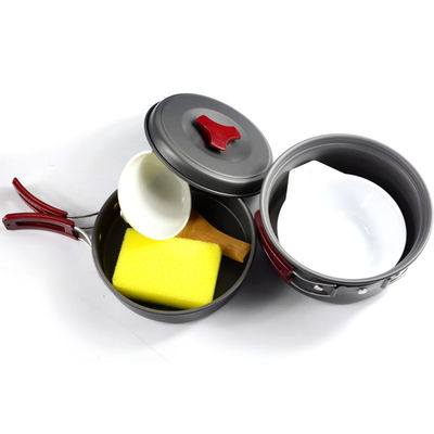 Außen-Aluminium-Guss-Kochgeschirr-Portable-Faltbar-Camping-Töpfe-Set-Aluminium-Material