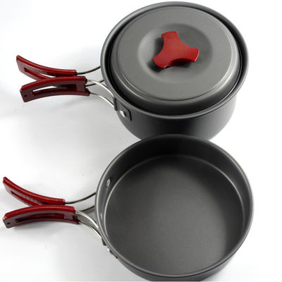 Außen-Aluminium-Guss-Kochgeschirr-Portable-Faltbar-Camping-Töpfe-Set-Aluminium-Material