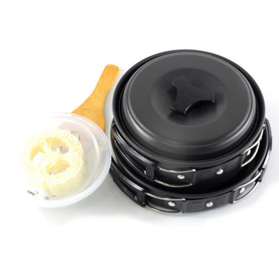 1 Pan Portable Style Camping Aluminium Kochgeschirr Set für das Outdoor-Kochen