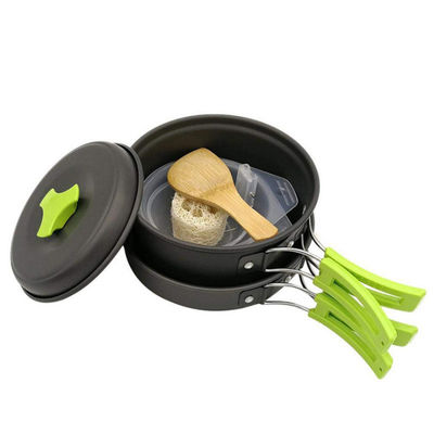 Portable Kochgeschirr für Camping Leichtgewicht Aluminium Brattopf und 1 Pfanne enthalten
