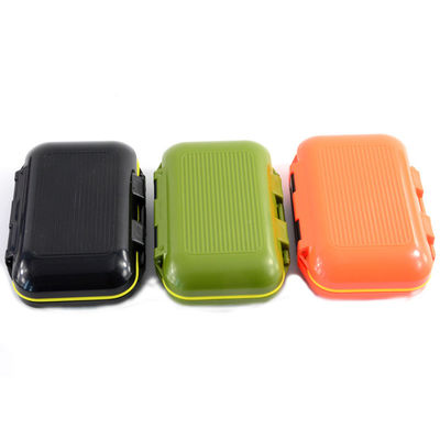 US-Währung Kunststoff-Fischerei-Laufhaken Haken Köder Tackle Box für 13,5x9,5cm Zubehör