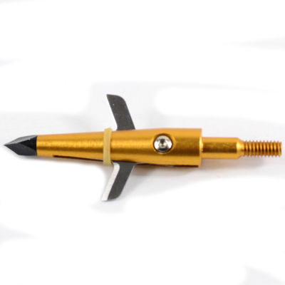 Bogenpfeil Silber 100Grain Jagd Breitkopf Edelstahl Pfeilkopf für Bogenschießen