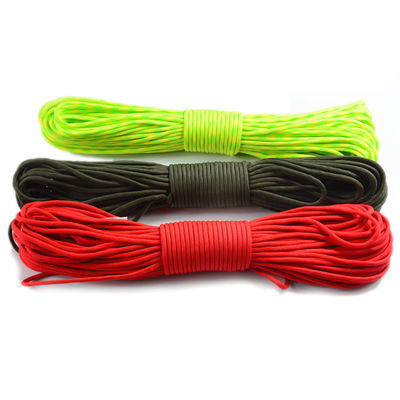 Outdoor Gear 7 Kerne Fallschirmseil Seil 4mm 550 Polyester Paracord für Outdoor-Sportarten