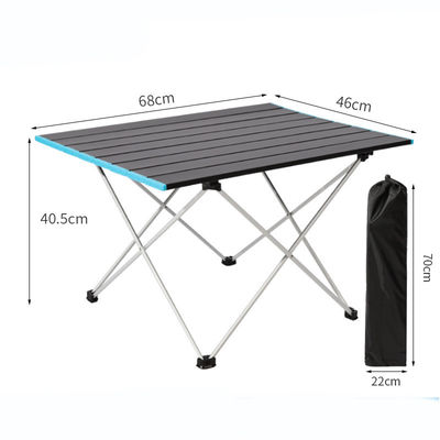 41X41X56cm Aluminium-Falttisch für Camping und Outdoor-Abenteuer