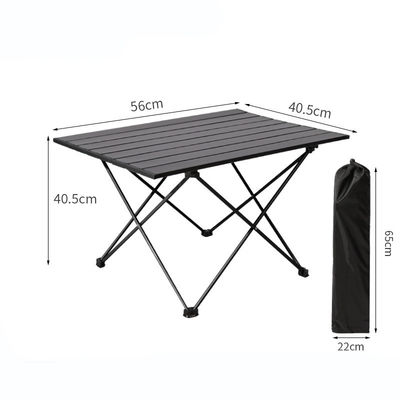 Leichtgewichtiges, tragbares Klapptisch aus Aluminium für Campingplätze