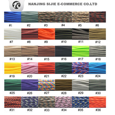 Typ III 550 Polyester 4mm Paracord mit 7 Innensträngen 100FT