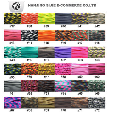 Typ III 550 Polyester 4mm Paracord mit 7 Innensträngen 100FT