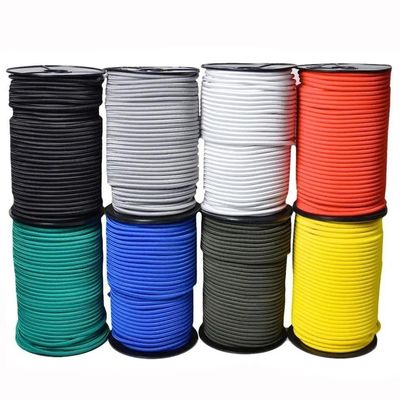 3 mm Durchmesser Hochfestigkeit schwarzes elastisches Bungee-Seil für schwere Anwendungen