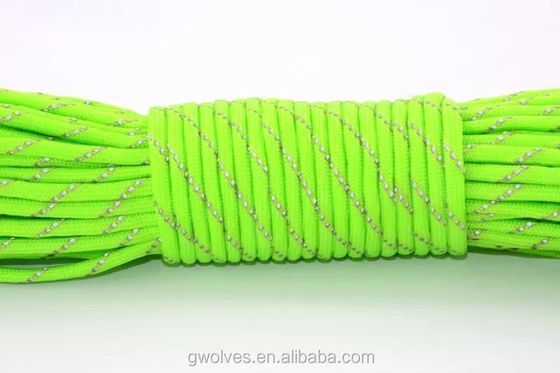 100FT 4mm 7 Kerne Fallschirmseil Überlebens Polyester 550 Paracord Seil und vielseitig