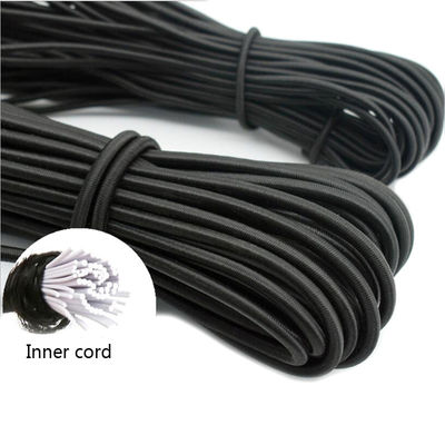 Hohe Festigkeit Elastiziertes Bungee-Schockseil 4 mm 5 mm Schwarzes Bungee-Seil Langlebig und flexibel
