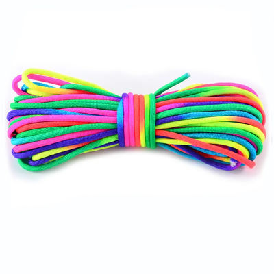 Outdoor Rainbow 550 Paracord 4mm 7 Innenkerne Polyester Fallschirmseilseil