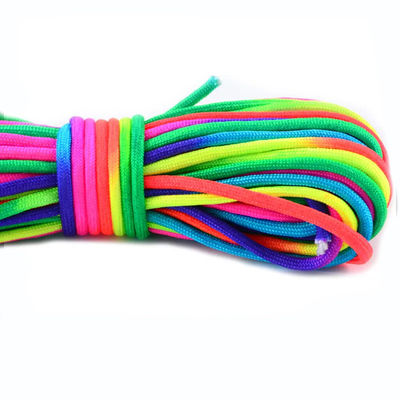 Outdoor Rainbow 550 Paracord 4mm 7 Innenkerne Polyester Fallschirmseilseil