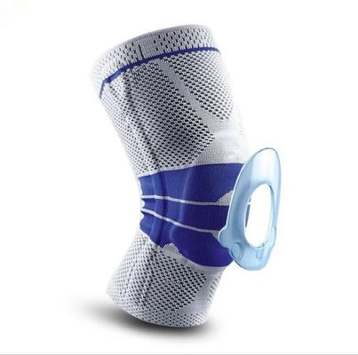 US Outdoor Sports Nylon Silicone Knieunterstützung Kompression Kniebefestigung für Basketball