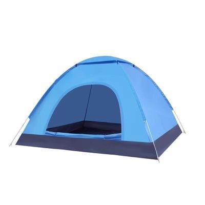 2 Türen Stil Außenklappbares automatisches Pop-up Campingzelt für Familien-Picknick 2,8 kg