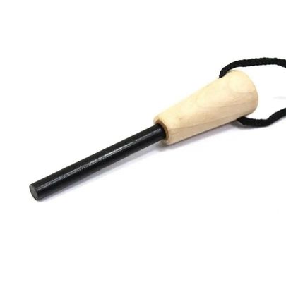 0.050kg Außen Notfall Feuer Starter Flint Stahl Striker Eisenstange mit Holzgriff